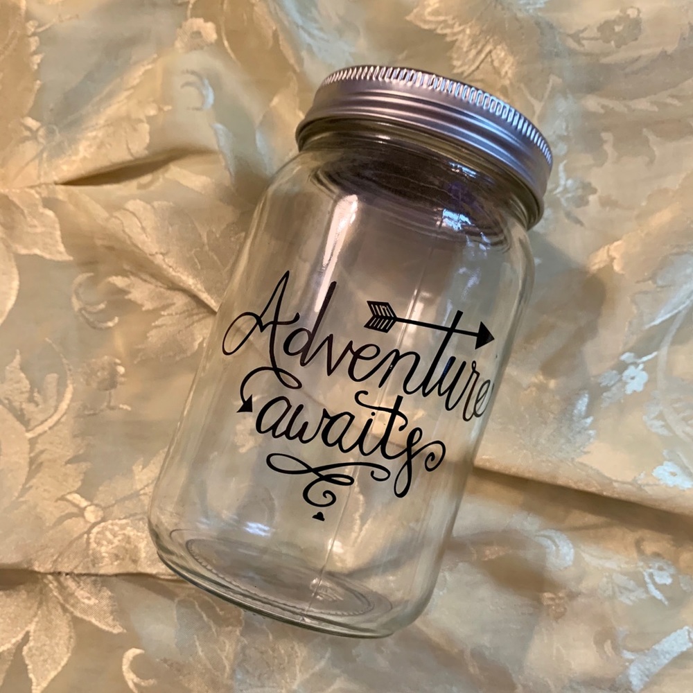 Glass Jar Travel Bank
